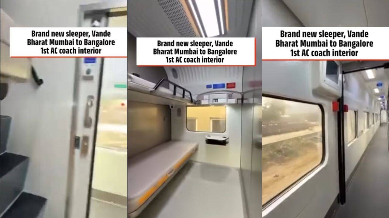 Mumbai–Bengaluru Vande Bharat Sleeper's First AC coach gets a stunning luxury makeover; see the video