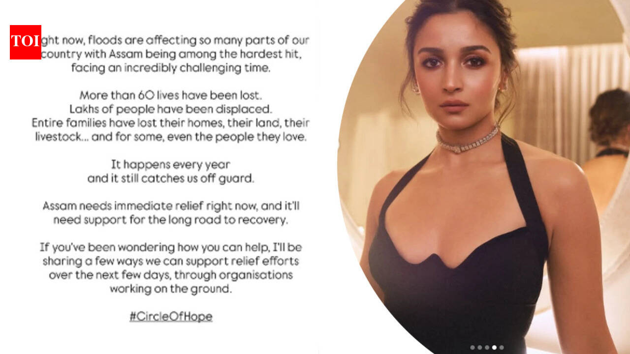 Assam Floods: Alia Bhatt urges fans to support relief efforts; says 'It happens every year and it still catches us off guard' |
