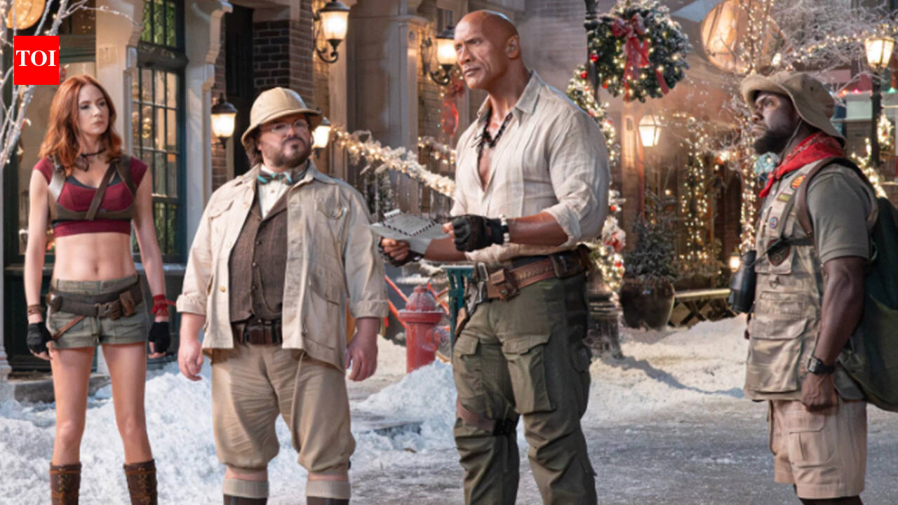 'Jumanji: Open World' trailer reunites Dwayne Johnson, Kevin Hart, Jack Black and Karen Gillan for 'one last game'; film sets up Christmas clash with Shah Rukh Khan's 'King' |