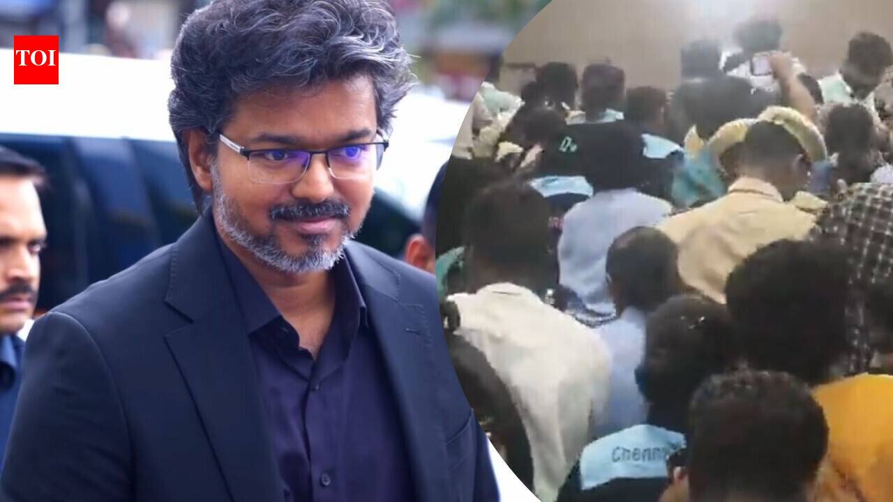 CM Vijay mobbed by massive crowd during Chennai Metro visit as fans express unstoppable excitement post 'Jana Nayagan' release |