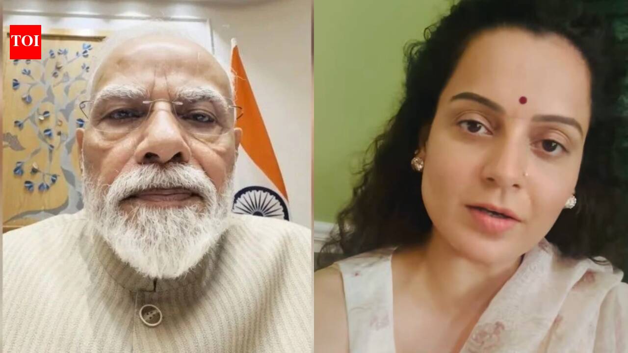 Narendra Modi: Kangana Ranaut takes inspiration from PM Narendra Modi, posts selfie video on Guru Purnima as she defends her 'gutter chaap' comment: 'Sadak pe aake aap mere aaradhya ko gaali nahi de sakte' | Hindi Movie News