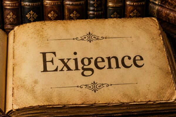 Word of the day: Exigence |