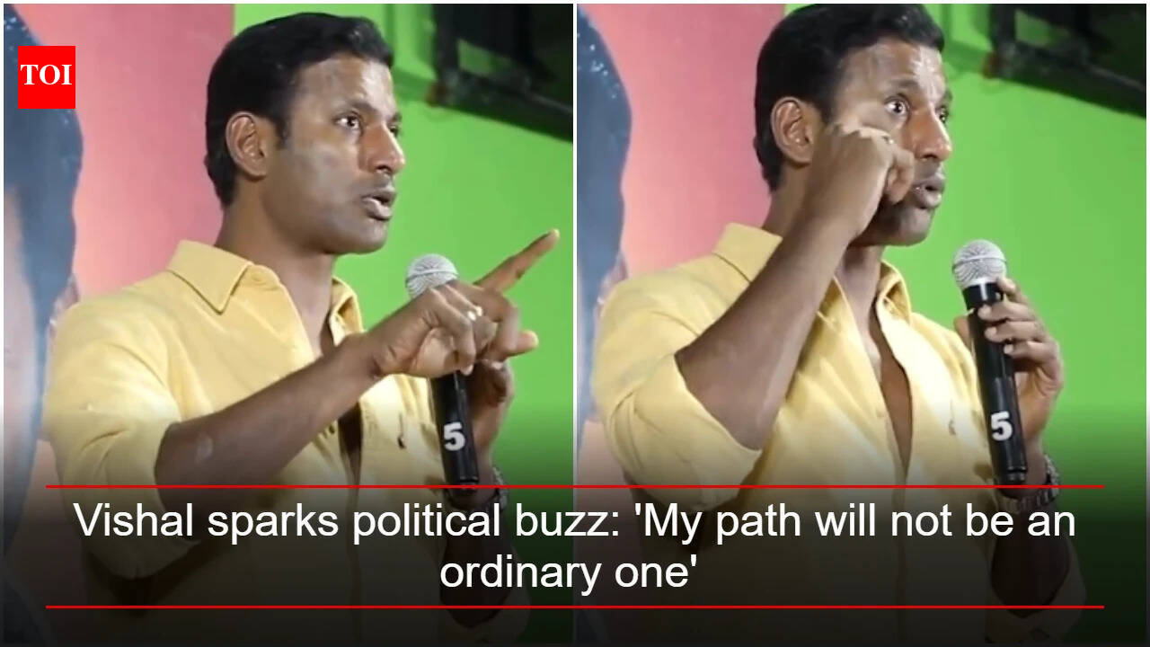 Vishal sparks political buzz: 'My path will not be an ordinary one,' says 'Magudam' star | Tamil Movie News