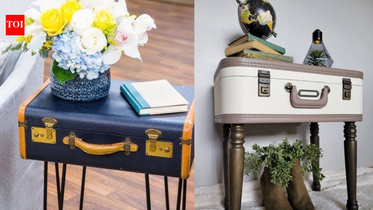 Turn an old suitcase into a side table: The upcycling DIY that makes vintage luggage useful again |