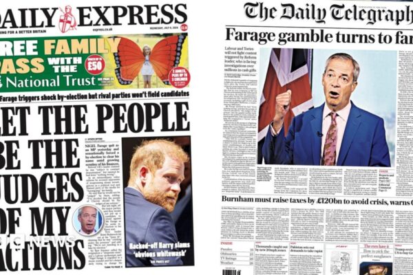 The Papers: 'Let the people judge' and 'Farage gamble turns to farce'