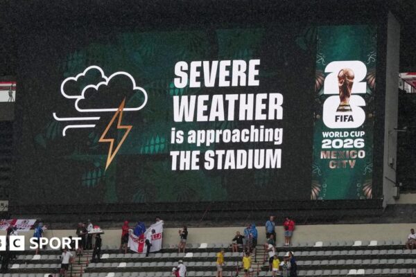Mexico vs England: Azteca Stadium issues shelter-in-place order because of severe weather