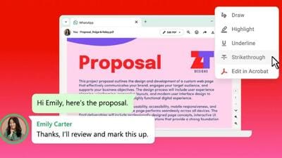 Adobe brings Acrobat to WhatsApp, as chats evolve into document workspaces