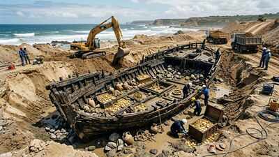 A diamond mining operation uncovered a 500-year-old Portuguese shipwreck filled with gold and ancient secrets | World News