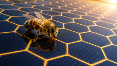 Bees solved an engineering problem with their hive millions of years ago. Scientists are now copying it for improved solar panels |