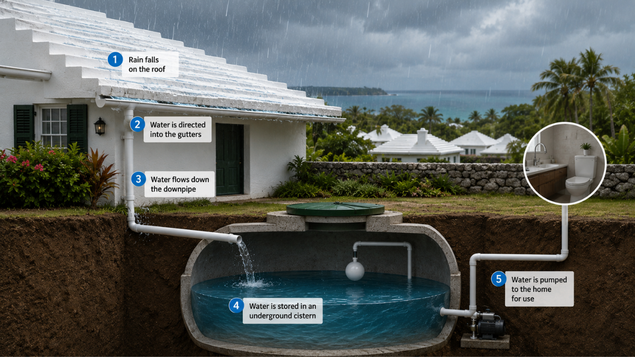 Bermuda has no rivers or freshwater lakes, yet a 400-year-old roof design supplies water to 65,000 people | World News