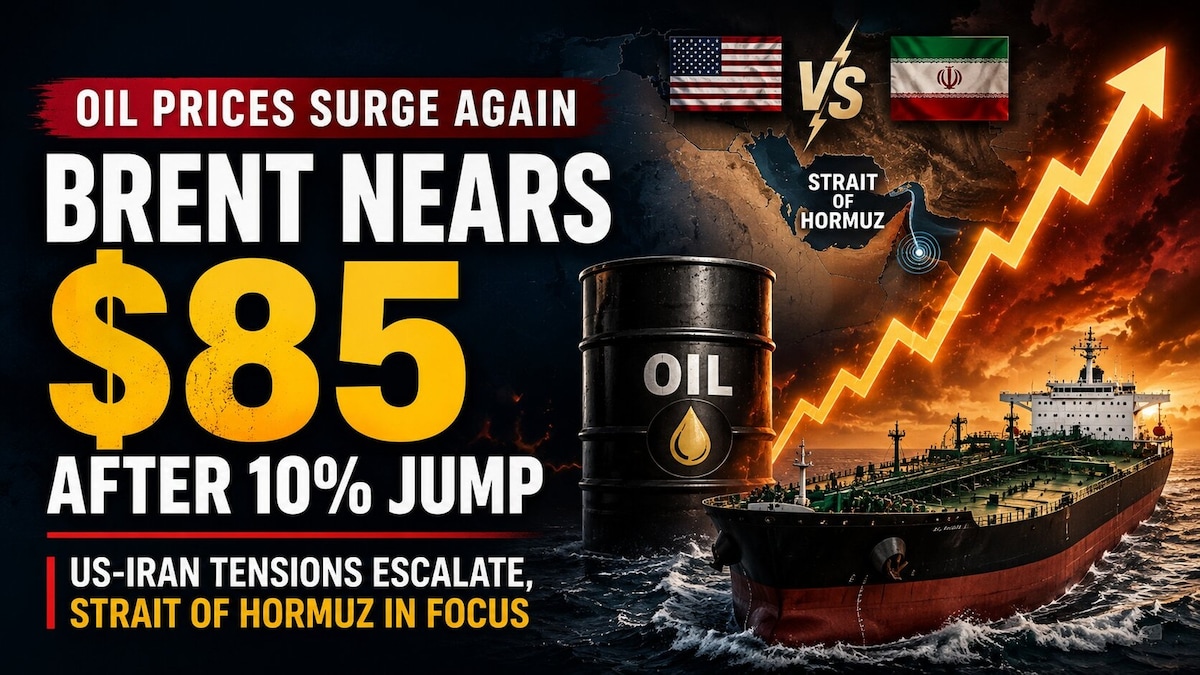 Crude oil prices extend gains after biggest move since April; Brent near $85 a barrel