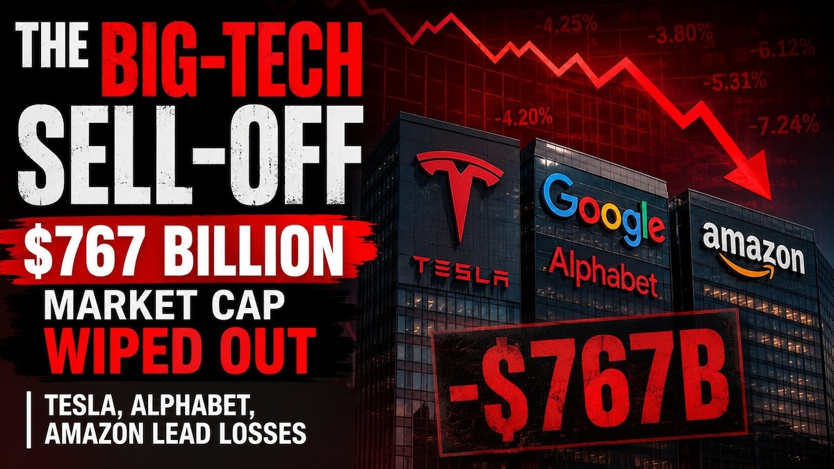 The $767 billion wipe-out: Big tech drags Nasdaq lower after Alphabet, Tesla results