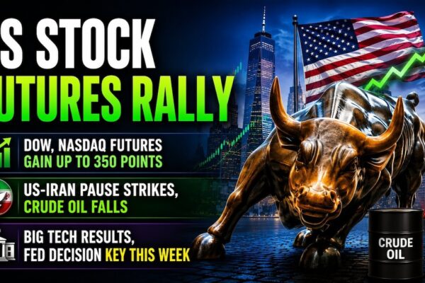Dow, Nasdaq futures rally up to 350 points after US-Iran pause strikes, oil prices fall