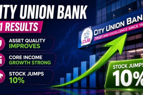City Union Bank Q1 Results: Core income grows 31%, asset quality strong; Stock up 8%