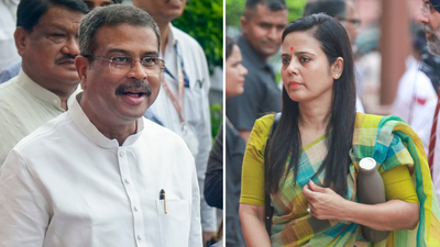 'Maybe education minister doesn't know how to write letter of resignation': Mahua Moitra takes dig at Dharmendra Pradhan amid student protests | India News