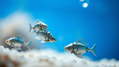 Engineers build robotic fish that swim, dock and recharge themselves with no feeding required |