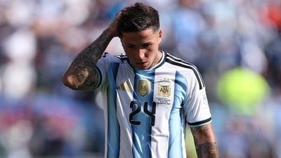 Enzo Fernandez breaks silence after World Cup final heartbreak but makes no mention of the red card that hurt Argentina