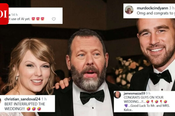 Travis Kelce reacts to AI wedding photo dropped by comedian Bert Kreischer with Taylor Swift hours before rehearsal dinner |