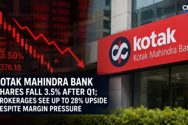Kotak Mahindra Bank shares fall 3.5% after Q1; brokerages see up to 28% upside despite margin pressure