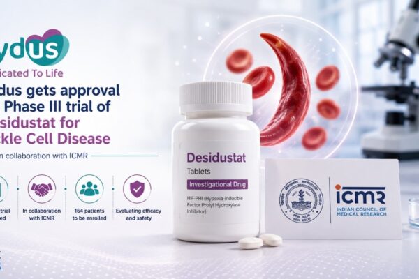 Zydus receives USFDA approval to begin Phase III trial of sickle cell anaemia treatement drug with ICMR