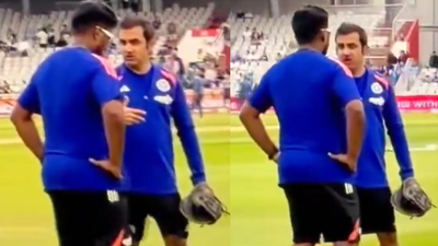Gautam Gambhir's animated chat with Sanju Samson after Vaibhav Sooryavanshi's debut goes viral | Cricket News