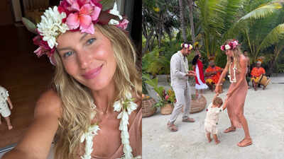 Gisele Bündchen Family Vacation: Gisele Bündchen shares rare photos with her child from her family vacation in Tahiti