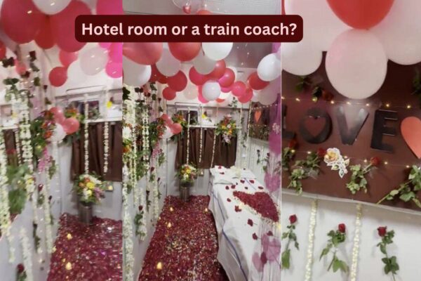 Nandedgram Express: A honeymoon...on rails? This Indian Railways coach got a romantic makeover making travellers ask, 'is that even allowed? '