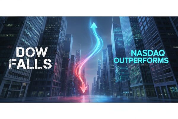 Explained - Why the Dow fell 600 points on Wednesday but Nasdaq ended with gains