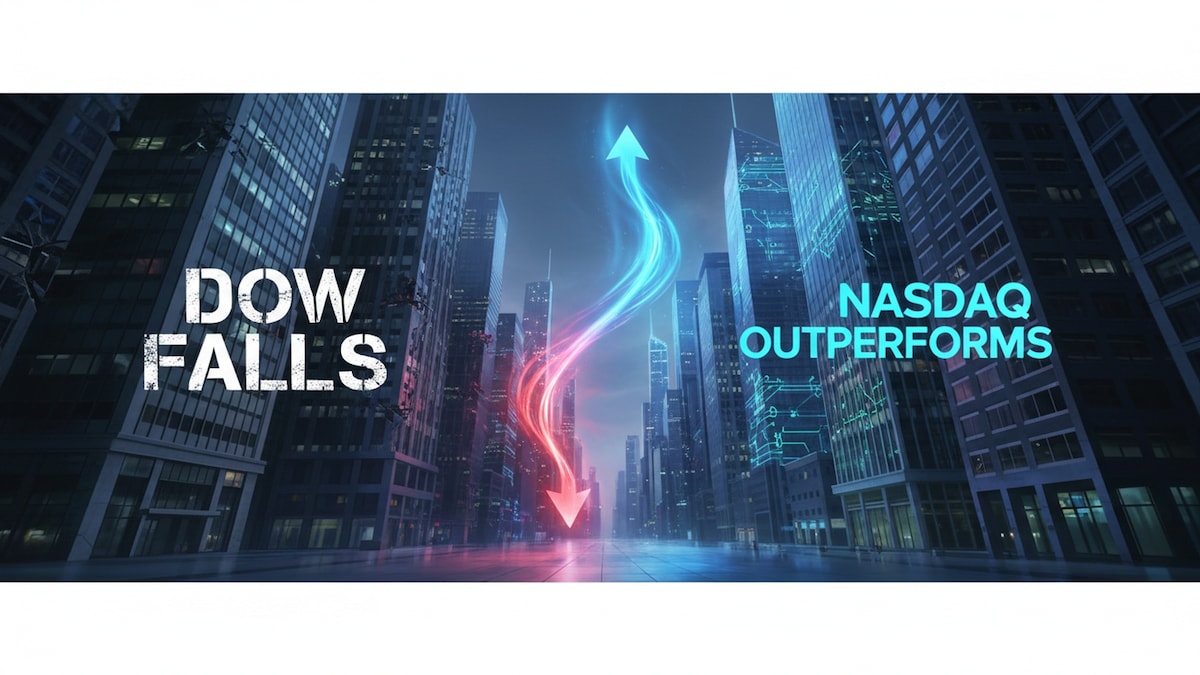 Explained - Why the Dow fell 600 points on Wednesday but Nasdaq ended with gains