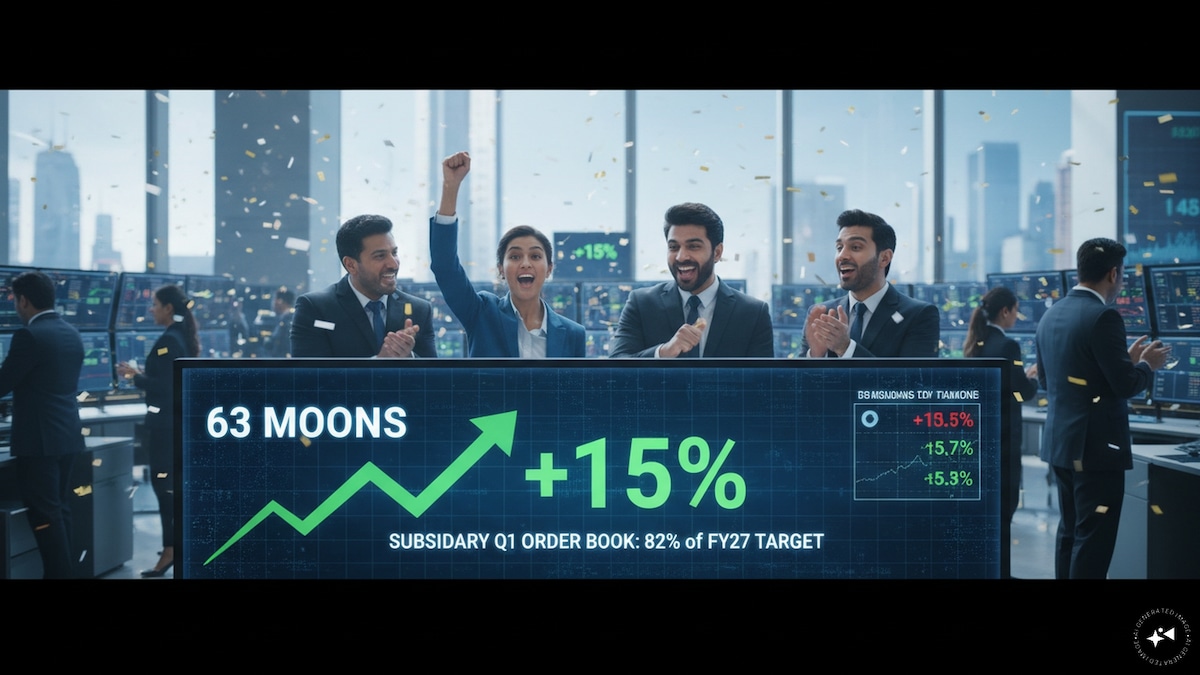 63 Moons shares jump 15% as subsidiary's Q1 order book reaches 82% of FY27 target