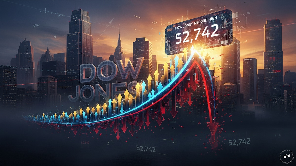 Dow Jones cools 350 points from intraday record as Warsh vows price stability; Meta shines