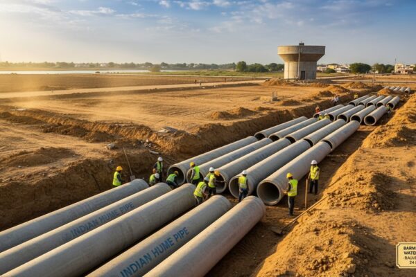 Indian Hume Pipe rallies 8% on bagging ₹739 crore Rajasthan PHED water supply project