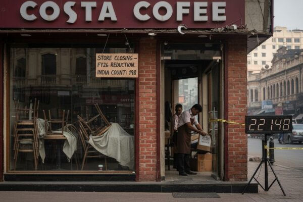Costa Coffee store count shrinks by 22 to 198 in India in FY26, revenue up 7%