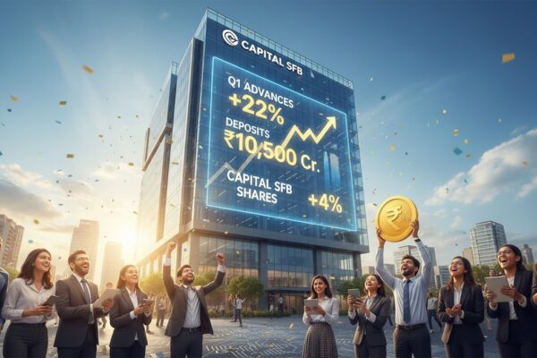 Capital SFB shares gain 4% as Q1 advances rise 22%, deposits cross ₹10,500 crore