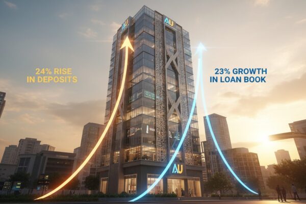 AU Small Finance Bank's deposits rise 24%, loan book grows 23% in Q1