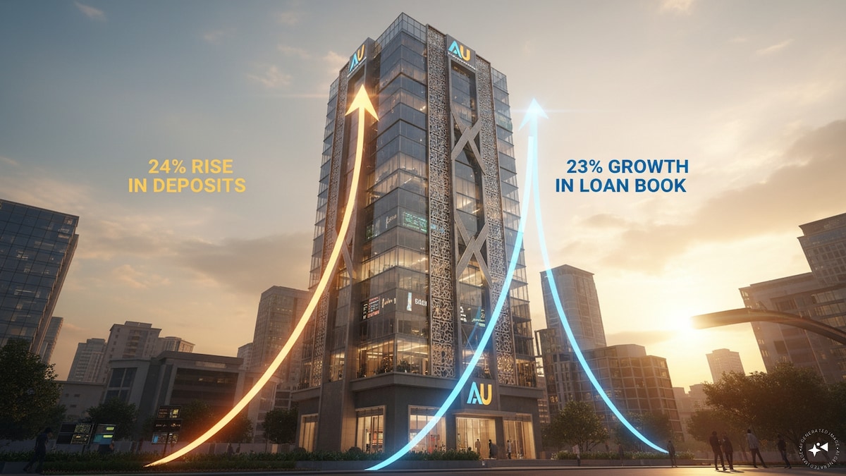 AU Small Finance Bank's deposits rise 24%, loan book grows 23% in Q1