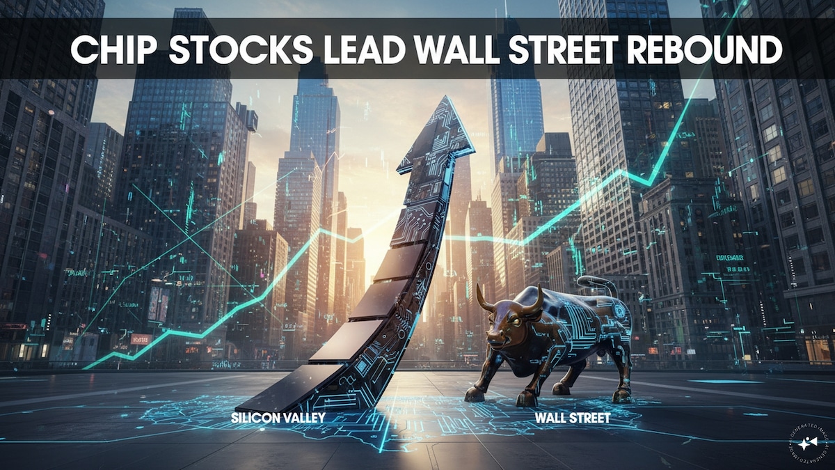 Chip stocks lead Wall Street Rebound on Tuesday, disregard surge in crude prices