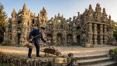 In 1879, a French postman picked up a strange stone. Over the next 33 years, he built one of Europe's most extraordinary palaces by hand | World News
