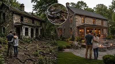 In 2020, a couple bought an abandoned 1830s house at auction and found a snake-filled property; 5 years later, they revealed how they turned it into a family home | World News