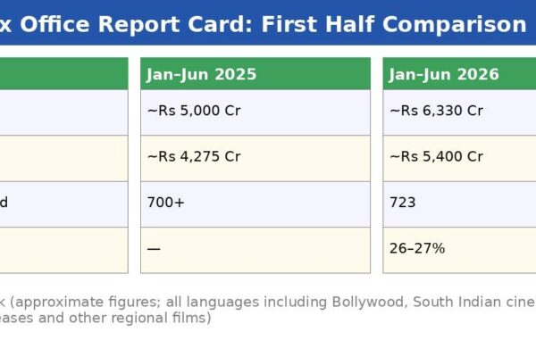 January–June 2026 Box Office Report Card: With Dhurandhar: The Revenge', 'Border 2' and more, the Indian box office bounces back with Rs 6,300 crore in the first half- EXCLUSIVE |