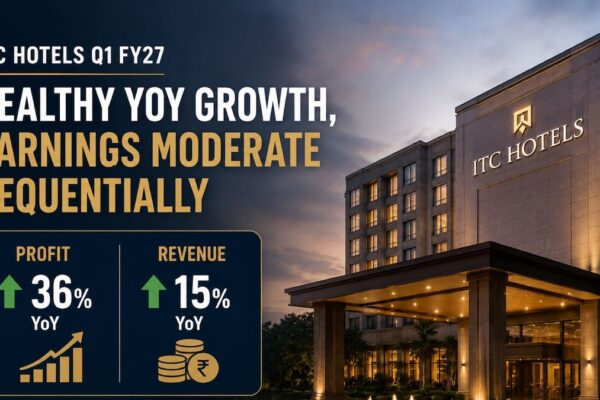 ITC Hotels Q1 Results: Shares fall 5% as sequential dip overshadows healthy YoY growth
