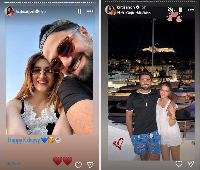 Kriti Sanon's rumoured beau Kabir Bahia marks her 36th birthday with sweet 'Happy K Day' wish; actress responds with 'Mi Chico' song | Hindi Movie News