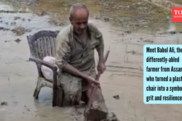 Meet Babul Ali, the differently-abled farmer from Assam who turned a plastic chair into a symbol of grit and resilience |
