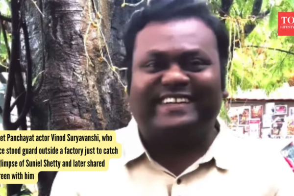 Suniel Shetty: Meet Panchayat actor Vinod Suryavanshi, who once stood guard outside a factory just to catch a glimpse of Suniel Shetty and later shared screen with him