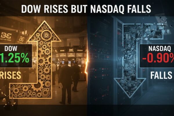 Explained - Why the Dow Jones rose 600 points on Thursday but the Nasdaq 100 declined sharply