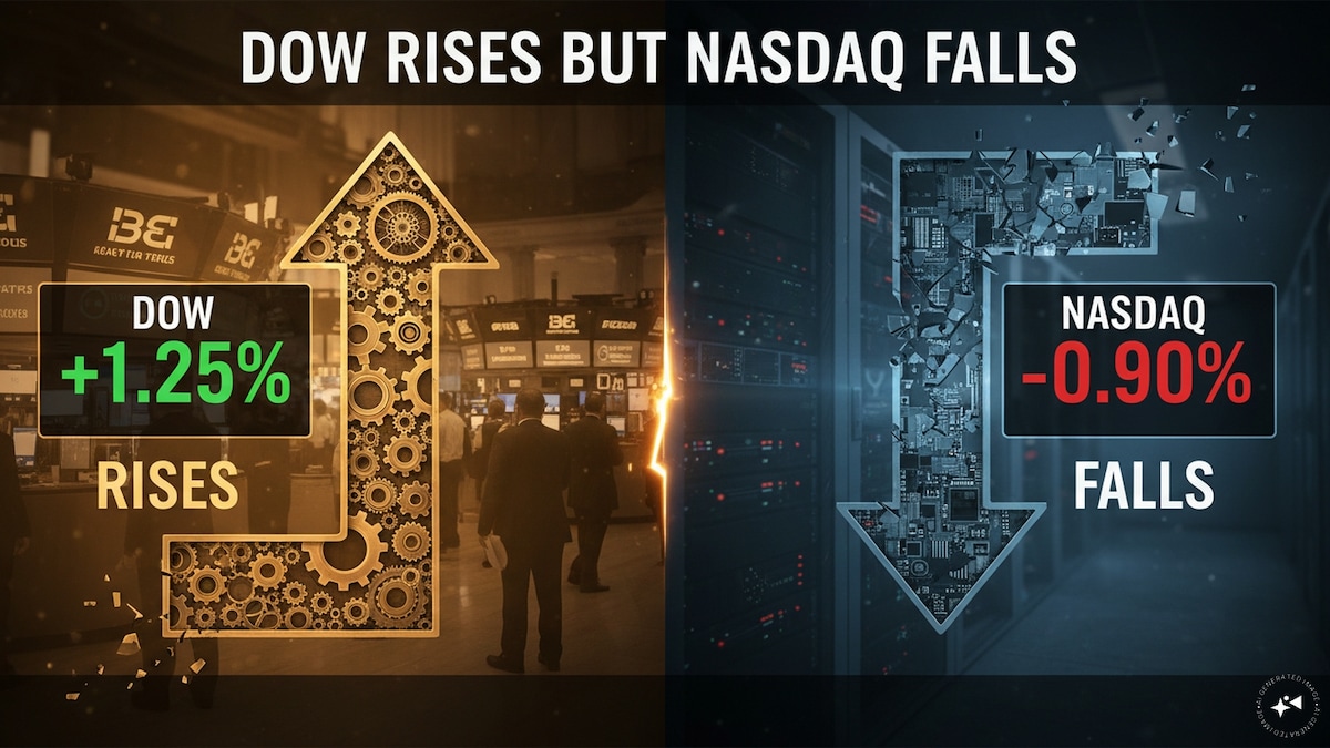 Explained - Why the Dow Jones rose 600 points on Thursday but the Nasdaq 100 declined sharply
