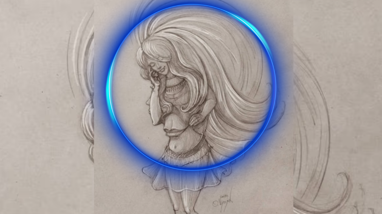 This is not just a woman talking on the phone; only 2% of people can spot all 'four women' hidden in this sketch