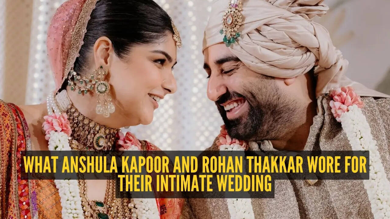 Decoding Anshula Kapoor and Rohan Thakkar's wedding looks