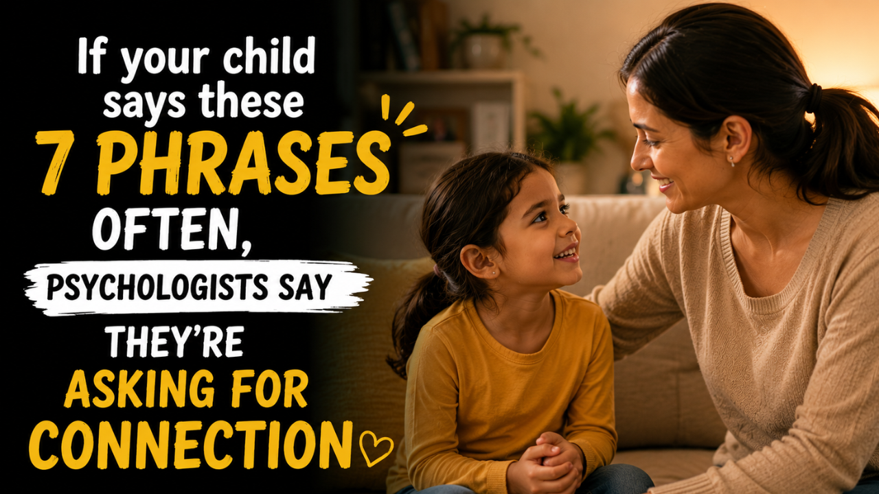 ​If your child says these 7 phrases often, psychologists say they're asking for connection