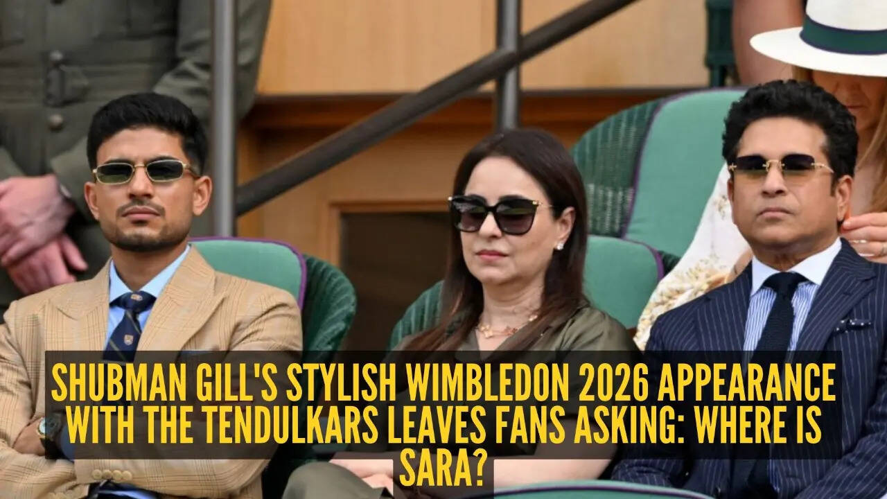 Stylish Shubman Gill joins Anjali Sachin Tendulkar at Wimbledon 2026; fans ask, 'Where is Sara?'
